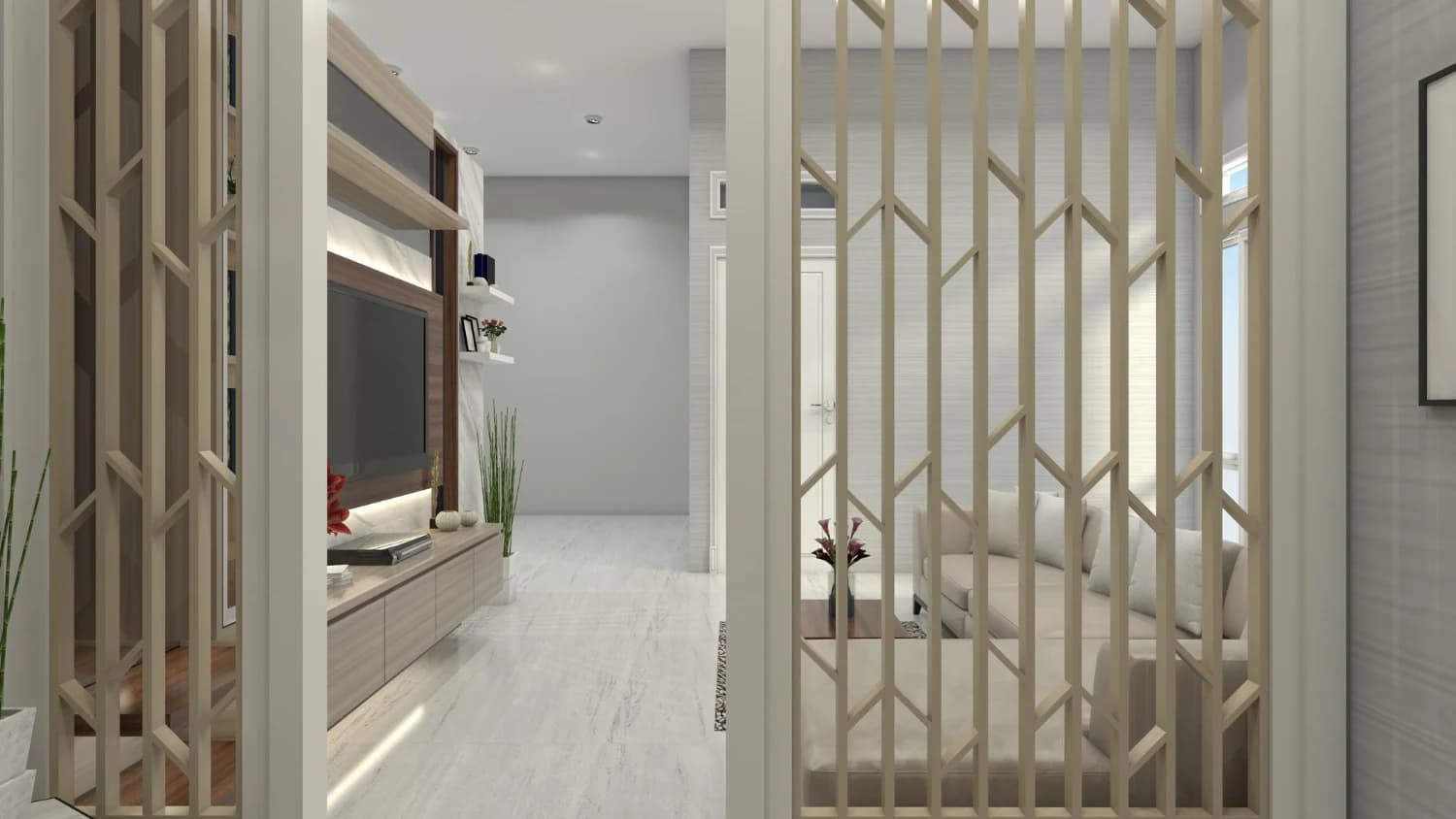 False Ceiling & Partition ergonomic showcase